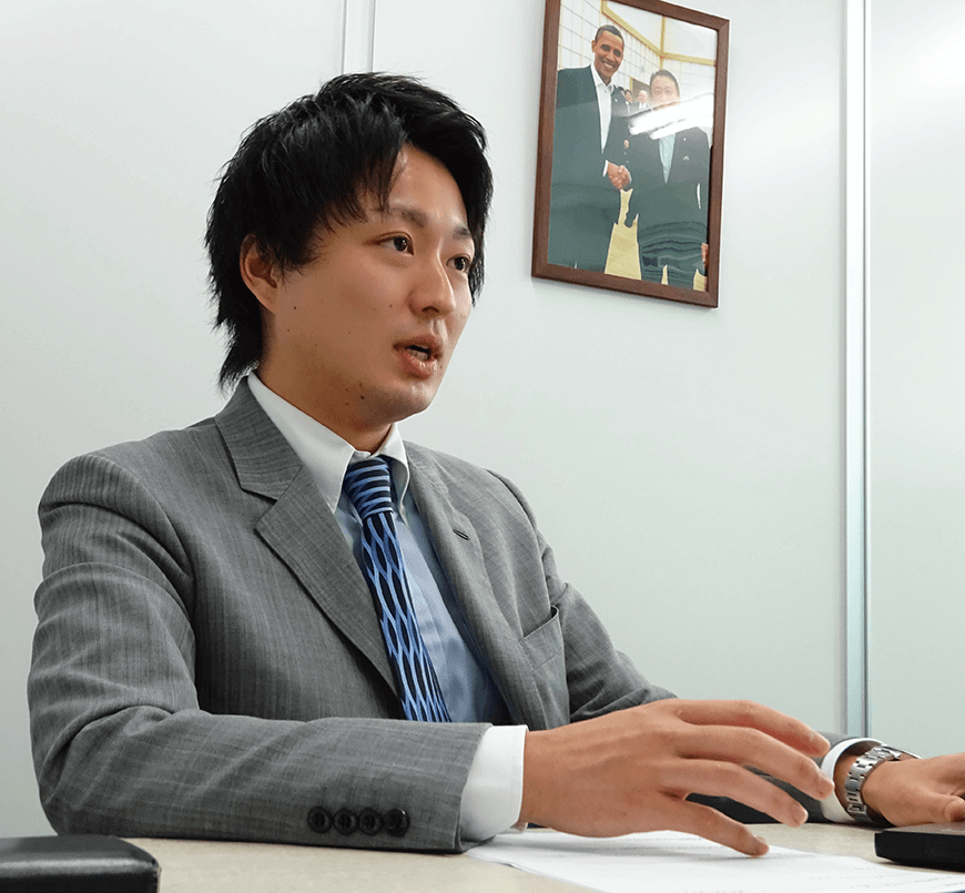 インタビューの様子