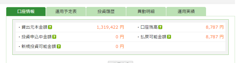 Yさんの現在の口座情報