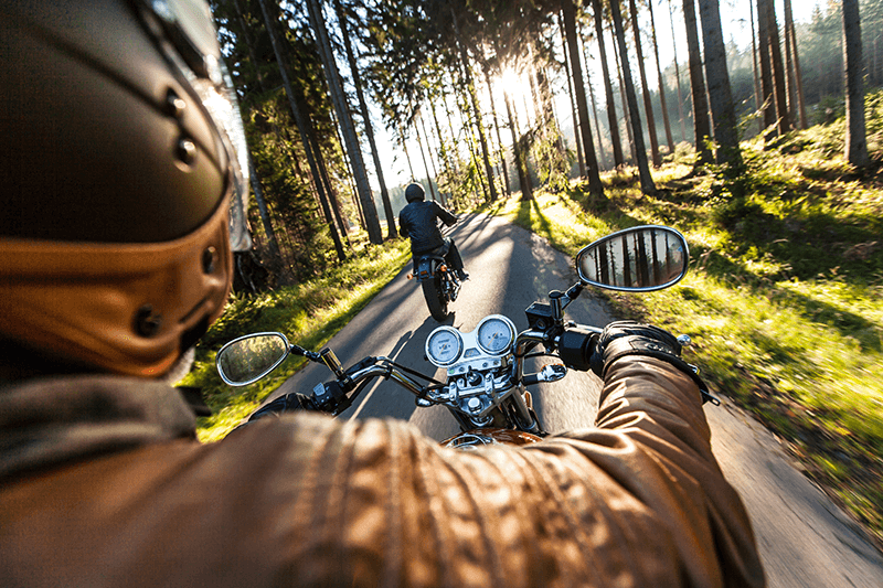 バイクでツーリング